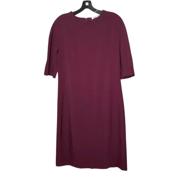 M.M. LaFleur Farnoosh Sheath Plumberry Half Sleeve Dress Size 12 - Picture 3 of 13